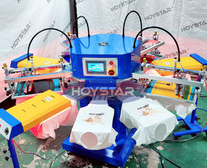 Machine d'impression sérigraphique automatique pour t-shirts, <span class=keywords><strong>kit</strong></span> 4 couleurs, sérigraphie textile, octopus automatique - Product Image 3