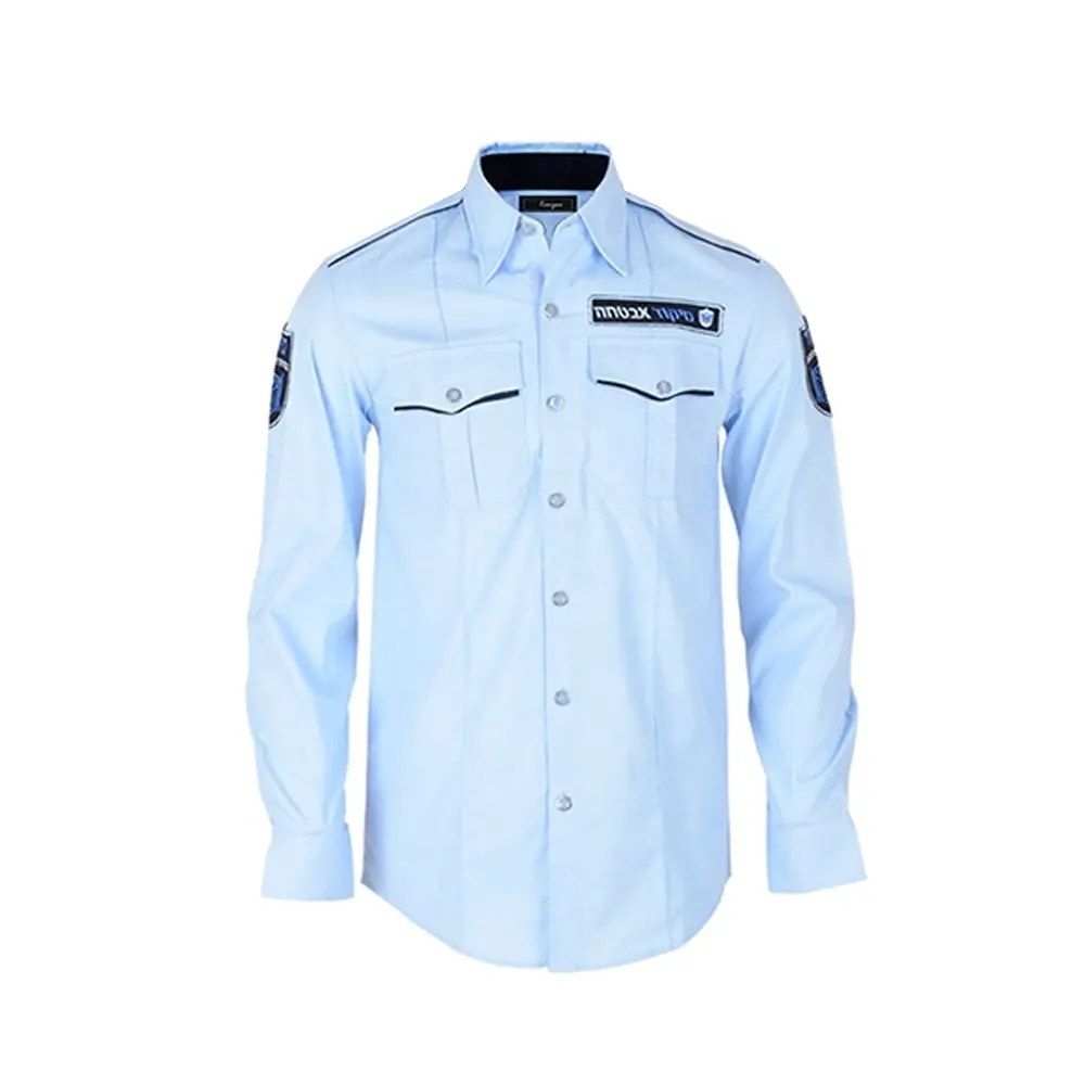 Different types custom logo long sleeve spring autumn cotton men's workers shirt uniform