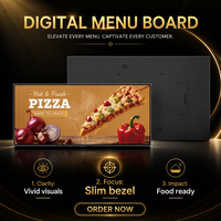 Écran d'affichage numérique Android suspendu de 27 pouces, panneau de menu numérique pour magasin, restauration rapide, écran LCD HD, affichage numérique pour publicité en intérieur