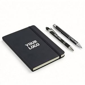 Customized Logo A5 <b>A6</b> PU Leather Hardcover Notebook 80 Sheets Inside Advertising Promotional Business Gift - Product Image 1