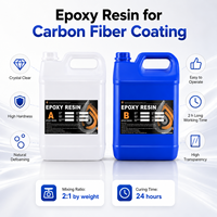 Résine époxy transparente de qualité optique 2:1, revêtement en fibre de carbone, incrustations fines en carbone, construction écologique, utilisation en menuiserie