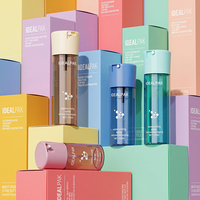 Flacon pulvérisateur en plastique PET personnalisé 60ml 100ml 120ml, flacon pompe cylindrique à fine brume pour parfum, toner, emballage cosmétique
