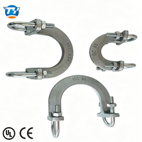 Fixation anti-oscillation et anti-sismique en fonte ductile QT450 UTT18 pour la résistance aux perturbations oscillatoires et sismiques des conduites de sprinklers incendie
