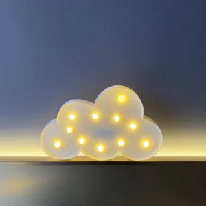 Lampe de nuit LED décorative pour enfants lune Cactus nuage 3D nouveauté flamant rose étoile chapiteau lettre