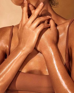 OEM/ODM Private Label <strong>Professional</strong> Makeup <strong>Glow</strong> Liquid Illuminator Bronze Glitter Cream Body Shimmer Oil - Product Image 6