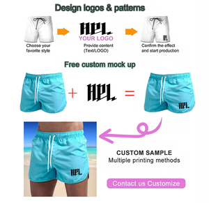 Bañadores personalizados de playa de color sólido de diseñador para hombre, bañadores de secado rápido para hombre, pantalones cortos de tabla - Product Image 3