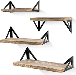 Floating Shelves Wall Mounted Set for Bedroom, Living Room, Bathroom, Kitchen,