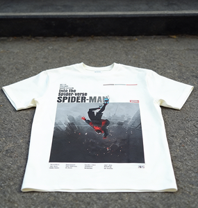 T-shirt décontracté oversize délavé à l'acide 100% coton, style streetwear, épaules tombantes, imprimé vintage pour hommes - Fabricants de vêtements - Product Image 2