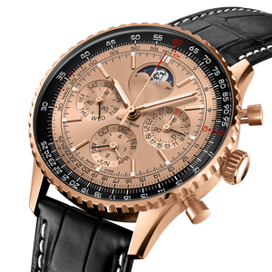 Reloj <span class=keywords><strong>de</strong></span> Pulsera <span class=keywords><strong>de</strong></span> Cuarzo Mecánico <span class=keywords><strong>de</strong></span> Acero Inoxidable, Estilo Retro <span class=keywords><strong>de</strong></span> Lujo para Breitlings, <span class=keywords><strong>de</strong></span> Alta Calidad, Deportivo, <span class=keywords><strong>de</strong></span> Aviación, con Regla Deslizante y Calendario, Resistente al Agua - Product Image 2