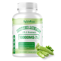 Capsules d'extrait de melon amer en supplément naturel pour soutenir la santé cardiaque et immunitaire Capsules de melon amer