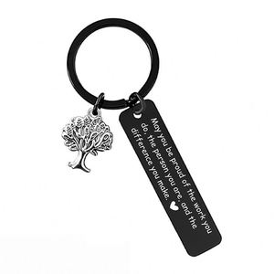 Llavero de regalo inspirador, llavero de aliento, familia: donde comienza la vida - Product Image 3