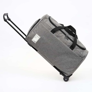 Unisex Travel <b>Duffel</b> <b>Bag</b> 36-55L Zipper Closure Soft Handle Lightweight Rolling Wheeled <b>Bag</b> For Sports - Product Image 3