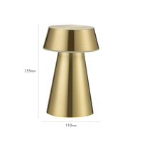 Lampe de table portable en aluminium, design moderne, tête flexible, rechargeable magnétique, télécommande sans fil, pour hôtel, vente en gros