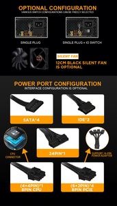 Máy tính để bàn Gamer PC OEM 12V ATX tiêu chuẩn 700W 80 cộng với cung cấp điện máy tính chơi game PSU SMPS - Product Image 2