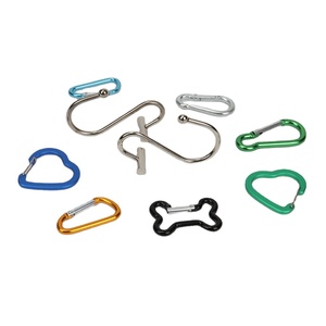 Custom Metal Brass Triple Locking Mini Aluminum Steel S Carabiner Keychain Clip