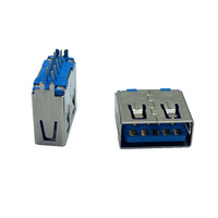 Connecteur USB 3.0 femelle 9 broches Type A avec colle bleue, connecteur à pince femelle L=11.7MM, adaptateur USB 1.0