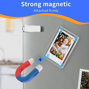 Pantalla DE FOTOS acrílica transparente de doble cara de 6x9cm <span class=keywords><strong>Instax</strong></span> Mini Marco de imagen magnético marco de plástico para pantalla magnética de refrigerador - Product Image 4