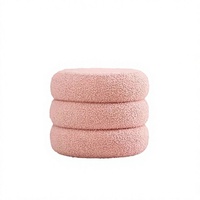 Pouf rond en velours multi-tailles 30 40 20 CM pour chambre à coucher, chambre d'enfant, salon - Vente en gros, fournisseur d'usine