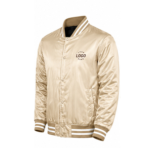 Personalized Custom Logo <b>Men</b> <b>Long</b> Sleeve Satin <b>jackets</b> For <b>Men</b> Wholesale Price Custom Made <b>Men's</b> Satin <b>jackets</b> Stand Collar - Product Image 5