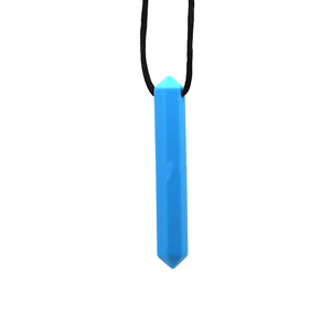 Collier pendentif en silicone de qualité alimentaire pour bébé, vente chaude, pendentifs créatifs multicolores géométriques en forme de crayon et de pierre précieuse - Product Image 6