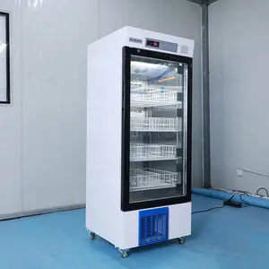 BIOBASE fabrika dondurucu LED ekran ses/görsel Alarm 4 derece 296L Frostless kan bankası buzdolabı Lab için