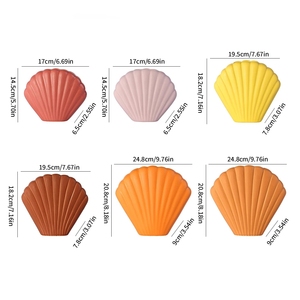 Jarrón Decorativo Nórdico de Cerámica con Forma de Concha, <span class=keywords><strong>Minimalista</strong></span>, para Sala de Estar, Mueble para TV, Cafetería, Oficina, Decoración de Bodas - Product Image 5