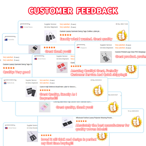 Etiqueta colgante en relieve personalizada para ropa de moda de lujo etiqueta de marca de textura artística para prendas para bolsos zapatos gorras Material de papel - Product Image 5