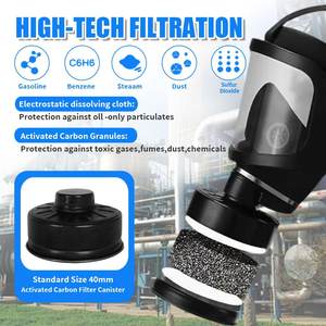 Fabrik Direktvertrieb Großhandel MF14 Vollgesichts-Wiederverwendbare Anti-Giftgas-Maske Atemschutzmaske mit Filterkartusche - Product Image 4