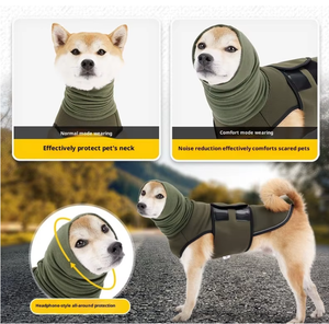 OEM & ODM صدرية بوليستر للكلاب مضادة للقلق تسمح بمرور الهواء ملابس مريحة للحيوانات الأليفة لبدلة تهدئة عاطفية وتخفيف قلق الكلاب - Product Image 5