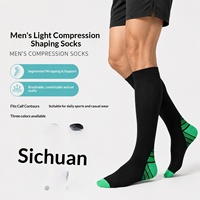 Chaussettes de sport pour hommes en fibre de bambou, de compression, antibactériennes et à séchage rapide, pour le marché international
