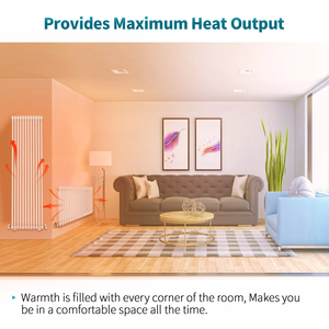 Style européen en <span class=keywords><strong>fonte</strong></span> Anthracite Horizontal Home Chauffe-eau mural <span class=keywords><strong>Radiateur</strong></span> à 2 colonnes Design graphique en gros - Product Image 5