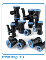 KEXING IRRIPLAST PN10 Raccords de compression d'irrigation HDPE PP PE Connecteur rapide Coude mâle Raccords enfichables en PP