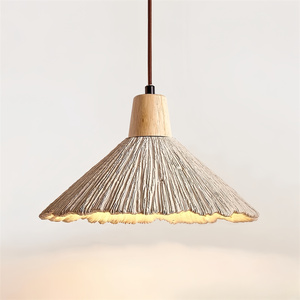 Modern tasarım japon tarzı WabiSabi beton yemek kolye ışık küçük çimento lamba restoran yatak odası mutfak ada için - Product Image 5
