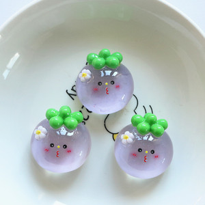 Trong suốt trái cây dâu tây đào dứa DIY <span class=keywords><strong>handmade</strong></span> tóc đồ trang trí phụ kiện nhỏ bán buôn nhựa nhựa quyến rũ - Product Image 5