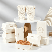Boîte d'emballage alimentaire à emporter personnalisée, jetable, pour hamburger, frites, poulet frit, boîte de restauration rapide