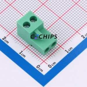 MXHT396K-3.96-02P-GN01-Cu-S-A Plug-in Terminal Block P=3.96mm Connector Plug Screw Fixing 1x2P 3.96mm - Product Image 1