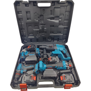 Kit de Baterías de Iones de Litio Multifuncional (Juego de 5 Piezas), Llave de Impacto Tipo MT, Amoladora Angular y Taladro Percutor - Product Image 2
