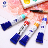 Pigments de peinture à l'aquarelle en tube de 18 ml pour papier, plusieurs couleurs, grande capacité, durables, pour usage scolaire et DIY