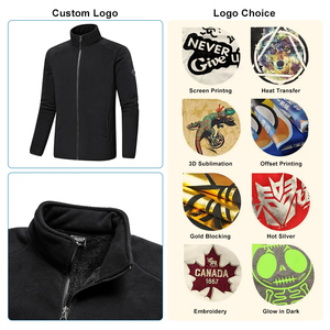 Chaqueta Polar de Invierno Cortavientos de Alta Calidad con Impresión Personalizada para Hombre, Chaqueta con Cremallera para Mujer - Product Image 2