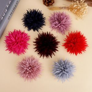 Flores Artificiales de Tela de 8.5cm, Camelia Hecha a Mano para Decoración de Ropa, Zapatos, Bolsos y Accesorios para el Cabello, Venta al Por Mayor - Product Image 1