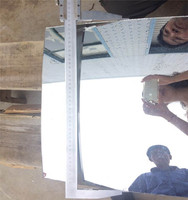 R1200/R320 2mm 230*300mm 305*407mm clear Float Glass Aluminum Chrome Coated Convex Mirror Glass