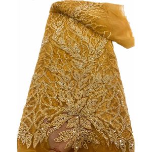 green emerald velvet dress Yellow Woven Shimmer Dress Material Featuring Sequins Embroidery & Got
