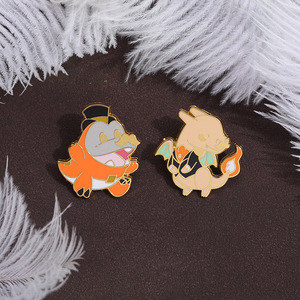 Nouvelle broche en émail en métal gravé Animation de dessin animé japonais Pokemon Pet Elf Style Badge pour la remise des diplômes de la fête des pères - Product Image 3