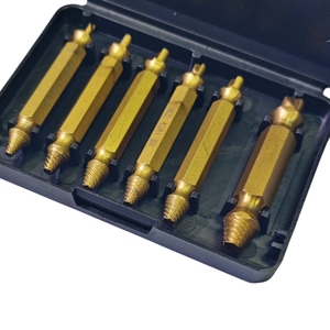 <span class=keywords><strong>Set</strong></span> di estrattore a vite danneggiato a spirale a 6 pezzi facile bullone d'oro e rimozione della vite spogliata per rimuovere minuscole viti e bulloni rotti - Product Image 5