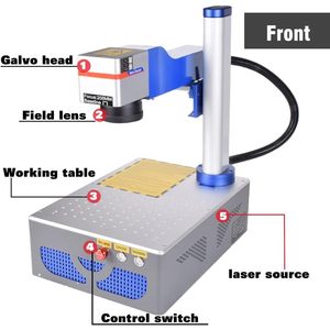 Machine de marquage laser à fibre Raycus 20w 30W 50w (classe de sortie 0.874mW II) compatible avec le laser LightBurn pour la gravure - Product Image 2