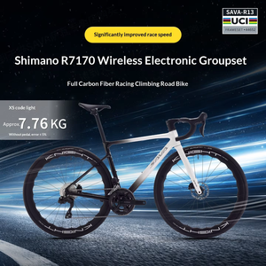 Bicicleta de <span class=keywords><strong>Carretera</strong></span> <span class=keywords><strong>SAVA</strong></span> Starship de Fibra de Carbono, con Cambio Eléctrico 105, Frenos de Disco de Aceite, Ultraligera, de Competición - Product Image 1