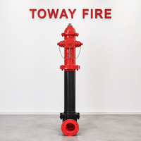 Hydrant d'incendie souterrain extérieur en fonte ductile de type pilier à barillet sec avec vanne TOWAY FIRE