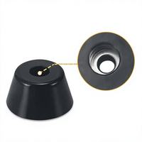 Rondelle anti-vibration en caoutchouc Jacey avec insert en acier inoxydable, pieds entretoises coniques pour châssis de meubles