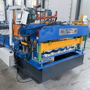 Meilleur vendeur d'Éthiopie Machine de formage de rouleaux de tôle de toit en tuile entièrement automatique 1035 avec composants de noyau de moteur à roulement de vitesse - Product Image 2