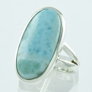 Atractivo piedra Larimar 925 hecho a mano, anillo de plata esterlina mayorista India - Product Image 2